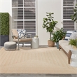 Nourison Home Tulum 10' x 14' Fabric Cream Area Rug