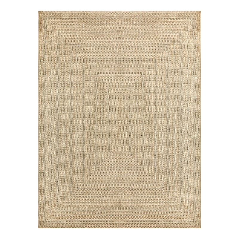 Nourison Home Tulum 10' x 14' Fabric Taupe Grey Area Rug