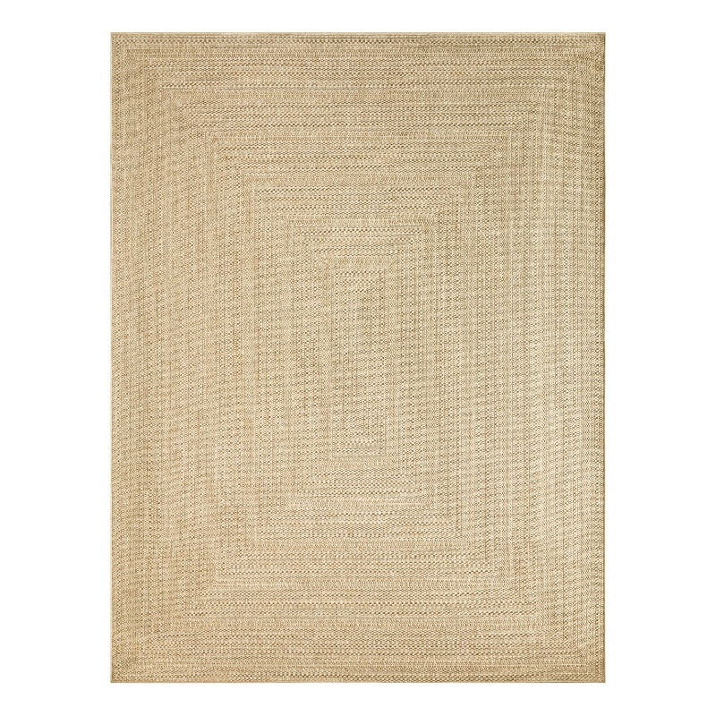 Nourison Home Tulum 10' x 14' Fabric Taupe Ivory Area Rug