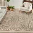 Nourison Home Tulum 10' x 14' Fabric Taupe Olive Area Rug