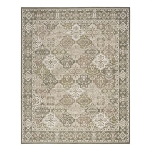 Nourison Home Grafix 10' x 14' Fabric Fabric Green Area Rug
