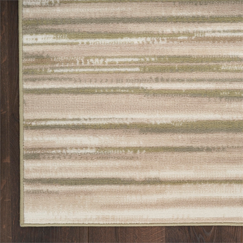 Nourison Home Jubilant 8' x 10' Fabric Green Ivory Area Rug