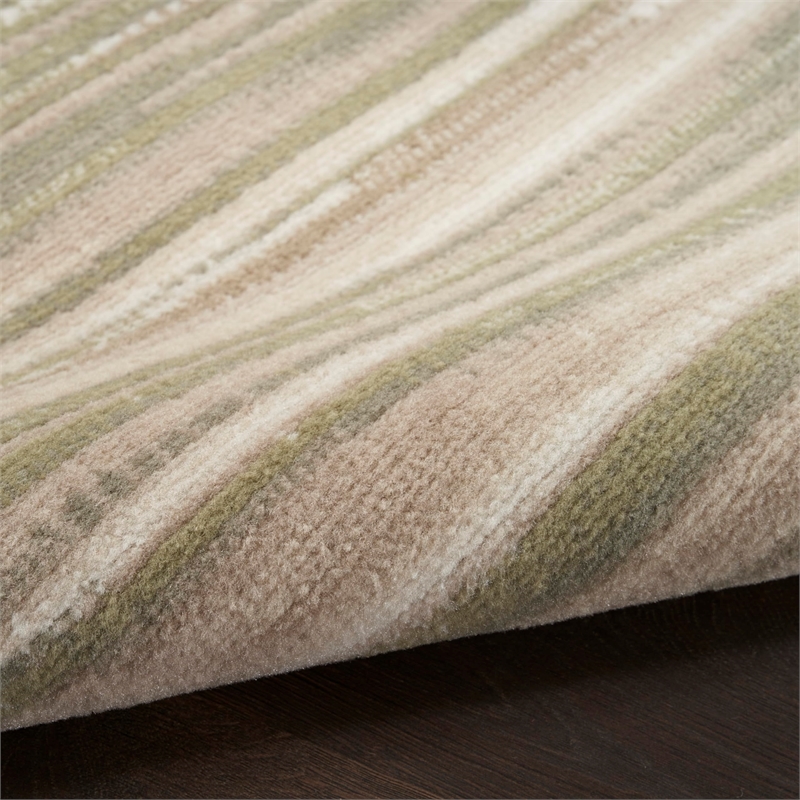 Nourison Home Jubilant 8' x 10' Fabric Green Ivory Area Rug