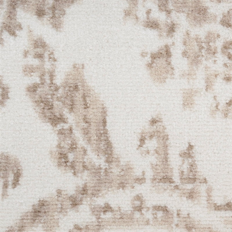 Nourison Home Jubilant 4' x 6' Fabric Ivory Beige Area Rug