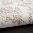 Nourison Home Jubilant 4' x 6' Fabric Ivory Beige Area Rug