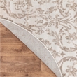 Nourison Home Jubilant 8' x Round Fabric Ivory Beige Area Rug