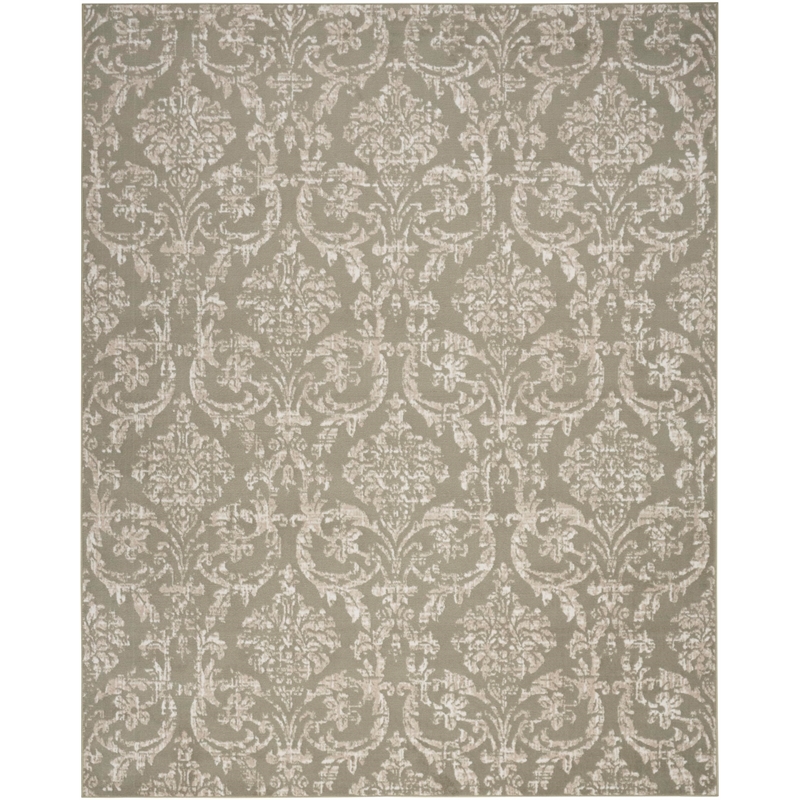 Nourison Home Jubilant 4' x 6' Fabric Olive Area Rug