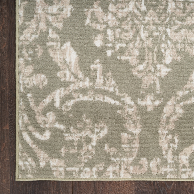 Nourison Home Jubilant 6' x 9' Fabric Olive Area Rug
