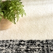 Nourison Home Pacific Shag 5' x 7' Polyester Ivory Black Area Rug