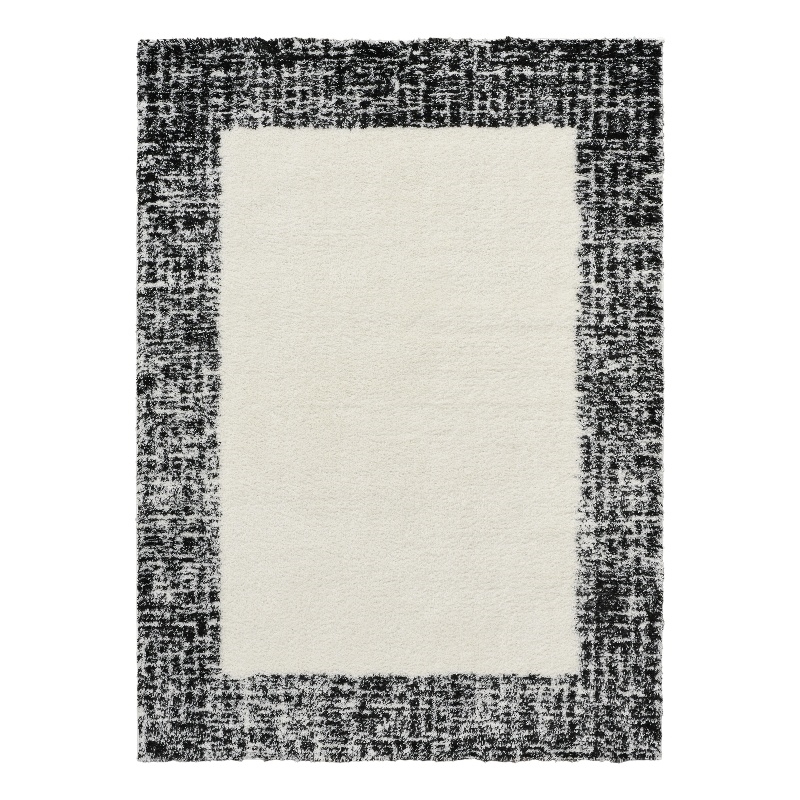 Nourison Home Pacific Shag 8' x 10' Polyester Ivory Black Area Rug