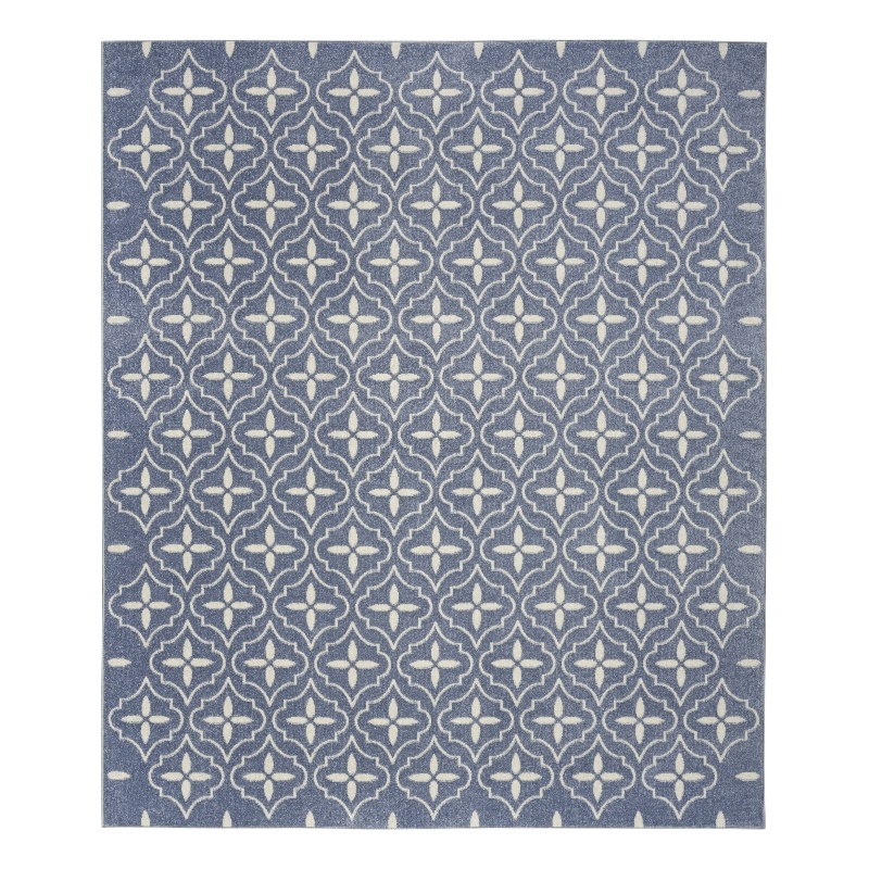 Nourison Home Nourison Essentials 8' x 10' Fabric Blue Ivory Area Rug