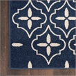 Nourison Home Nourison Essentials 6' x 9' Fabric Navy Ivory Area Rug