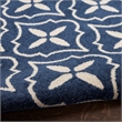 Nourison Home Nourison Essentials 6' x 9' Fabric Navy Ivory Area Rug