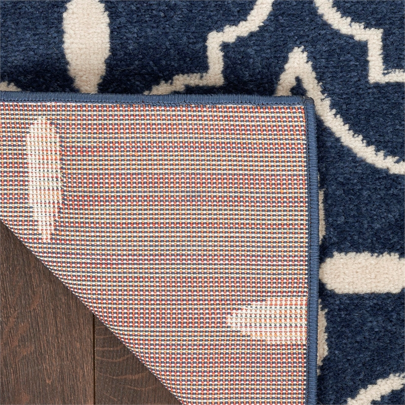 Nourison Home Nourison Essentials 6' x 9' Fabric Navy Ivory Area Rug