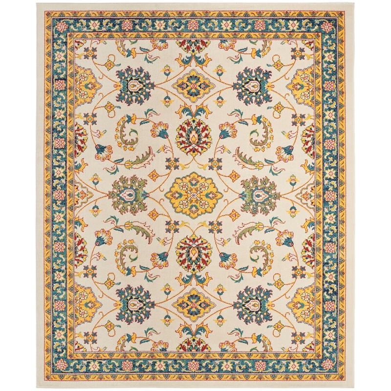 Nourison Home Nourison Essentials 8' x 10' Fabric Ivory Gold Area Rug