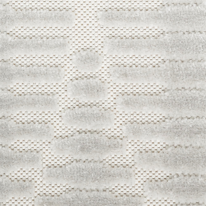 Nourison Home Casual 8' x 10' Fabric Light Grey Area Rug