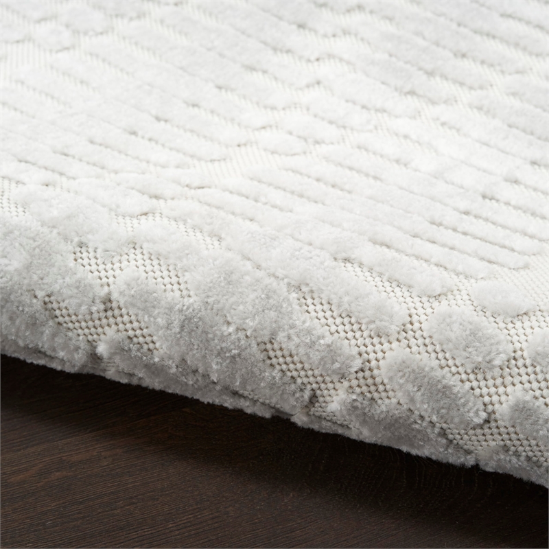 Nourison Home Casual 8' x 10' Fabric Light Grey Area Rug
