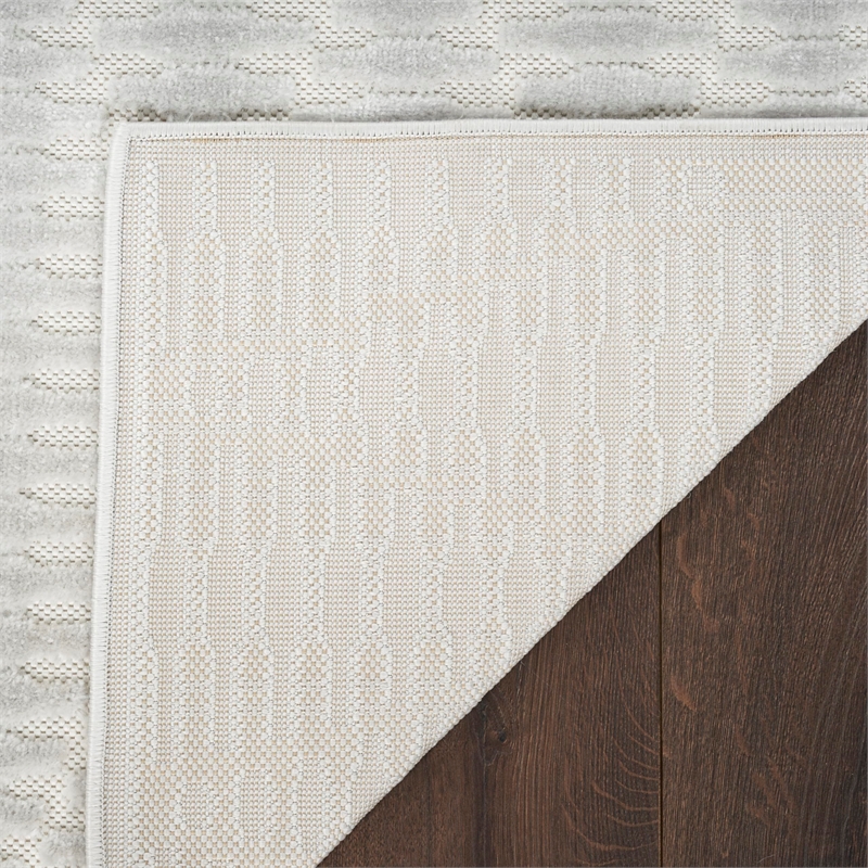 Nourison Home Casual 8' x 10' Fabric Light Grey Area Rug