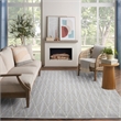 Nourison Home Casual 8' x 10' Fabric Light Grey Area Rug