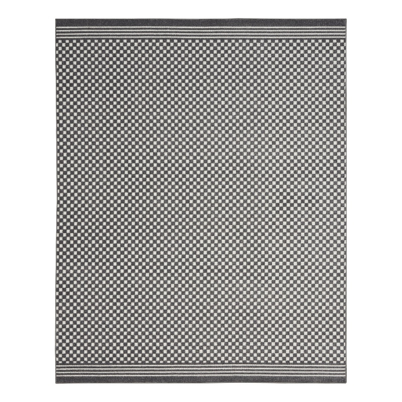 Nourison Home Casual 8' x 10' Fabric Grey Area Rug