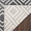 Nourison Home Casual 8' x 10' Fabric Grey Area Rug