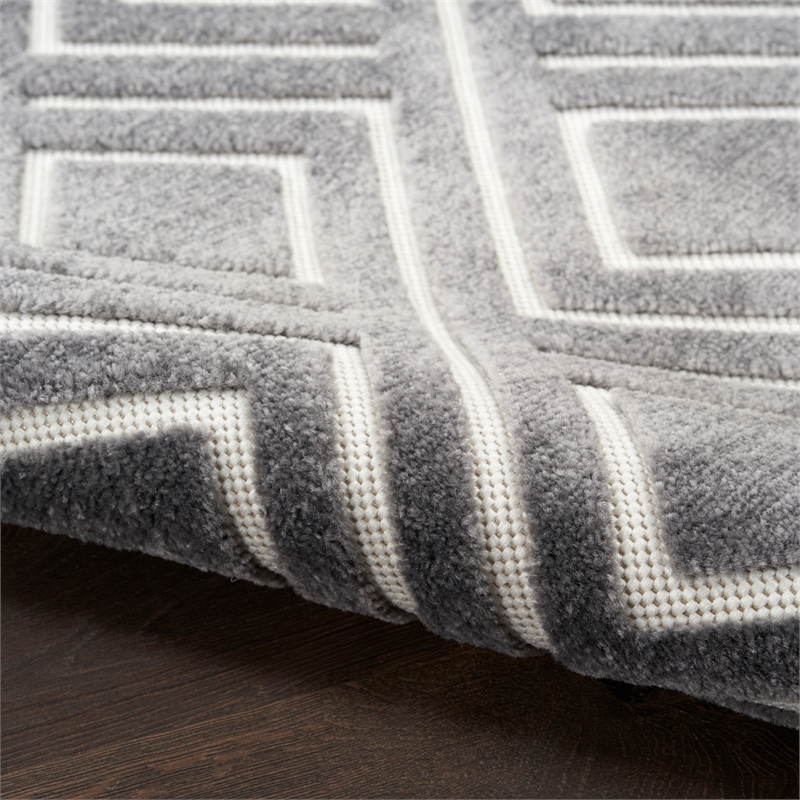Nourison Home Casual 8' x 10' Fabric Grey Area Rug