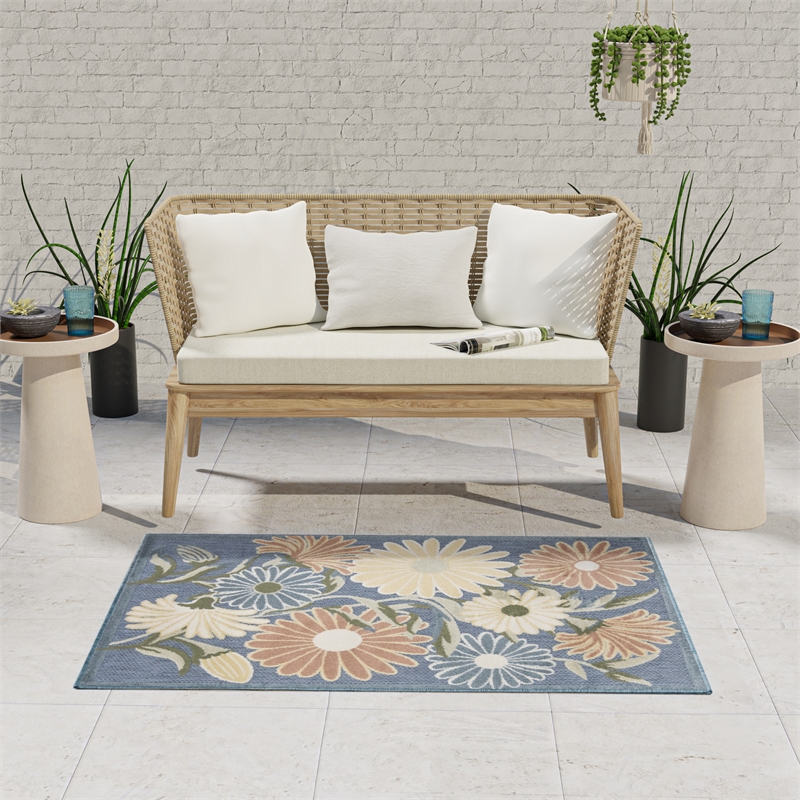 Nourison Home Casual 8' x 10' Fabric Grey Area Rug