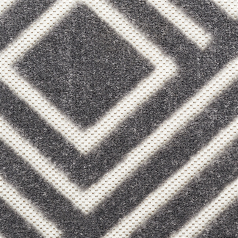 Nourison Home Casual 9' x 12' Fabric Gray Area Rug