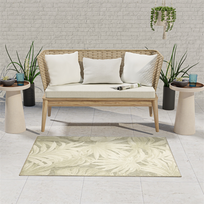 Nourison Home Casual 8' x 10' Fabric Light Grey Area Rug