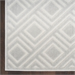 Nourison Home Casual 9' x 12' Fabric Light Grey Area Rug