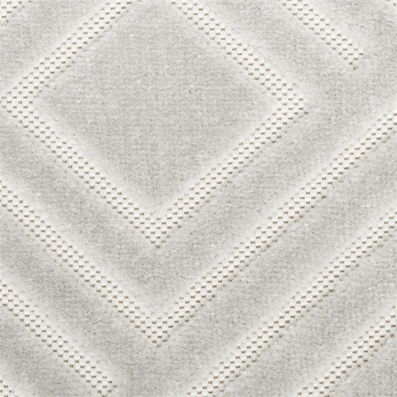 Nourison Home Casual 9' x 12' Fabric Light Grey Area Rug