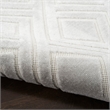 Nourison Home Casual 9' x 12' Fabric Light Grey Area Rug