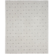 Nourison Home Casual 9' x 12' Fabric Light Grey Area Rug