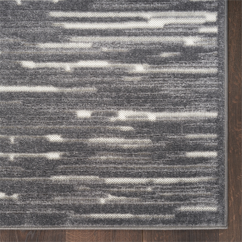 Nourison Home Casual 8' x 10' Fabric Grey Area Rug