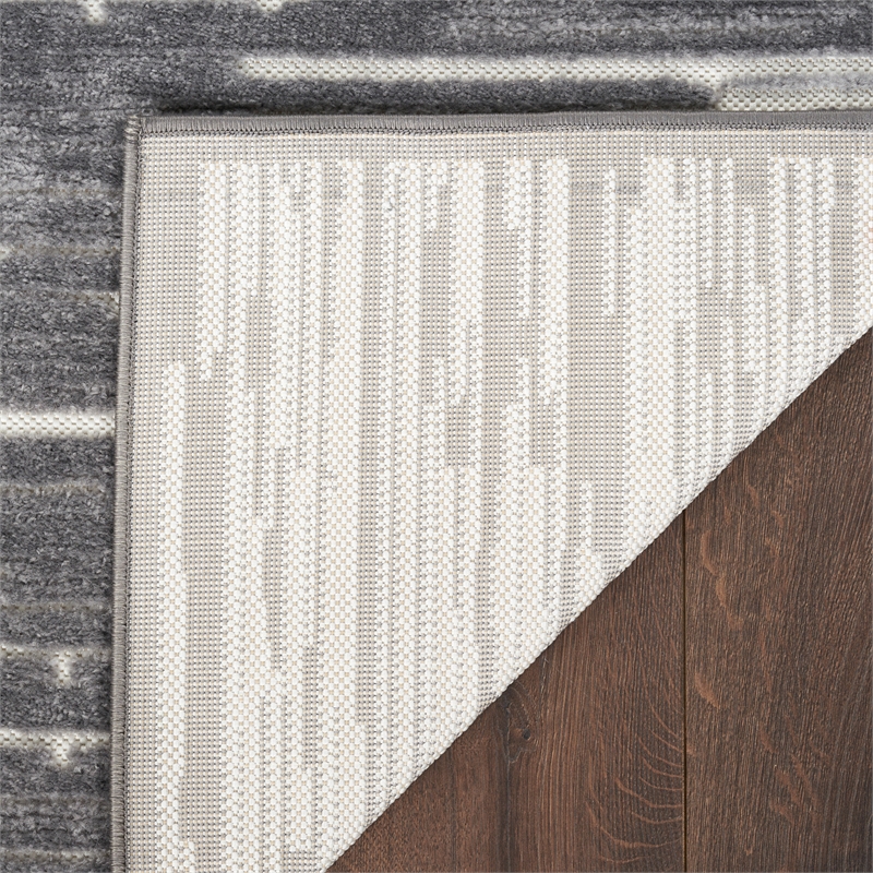 Nourison Home Casual 8' x 10' Fabric Grey Area Rug
