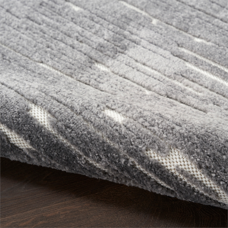 Nourison Home Casual 8' x 10' Fabric Grey Area Rug