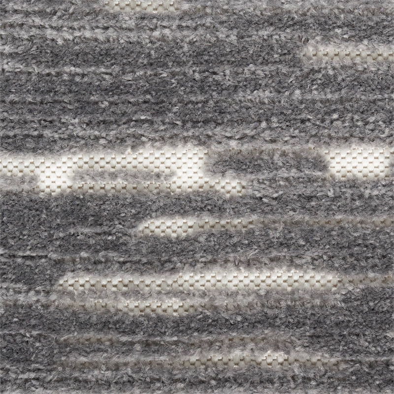 Nourison Home Casual 9' x 12' Fabric Grey Area Rug