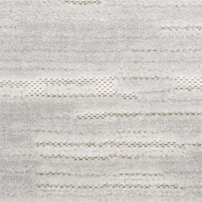 Nourison Home Casual 8' x 10' Fabric Light Grey Area Rug