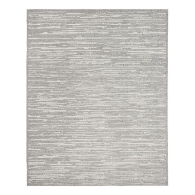 Nourison Home Casual 8' x 10' Fabric Light Grey Area Rug