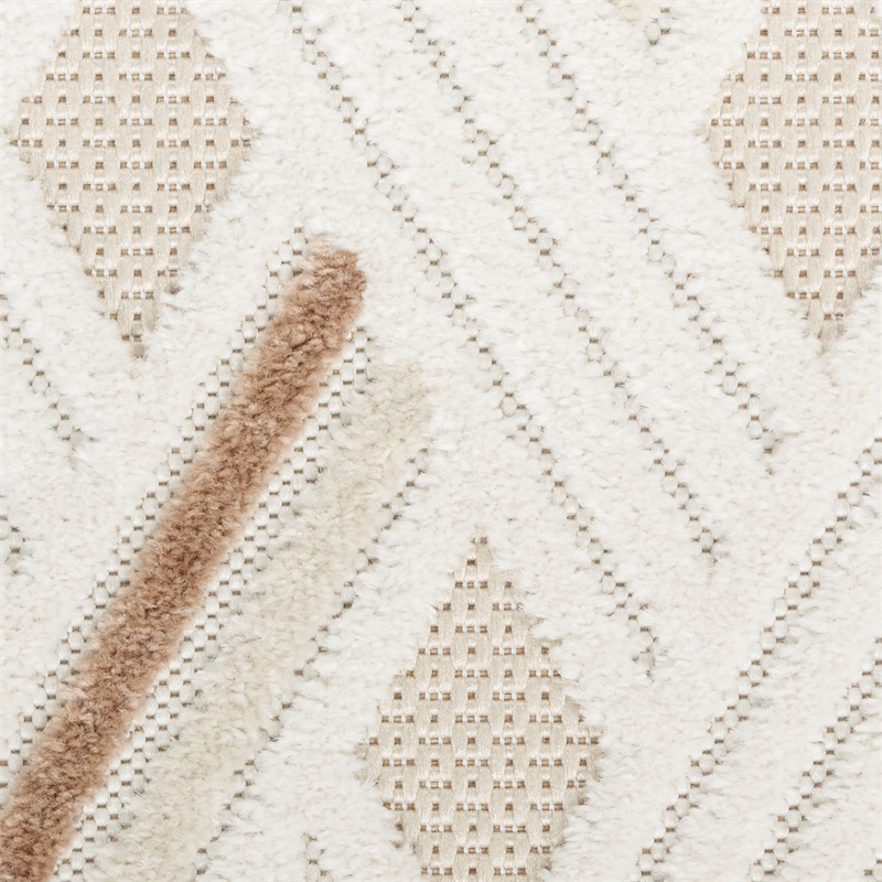 Nourison Home Casual 8' x 10' Fabric Ivory Beige Area Rug