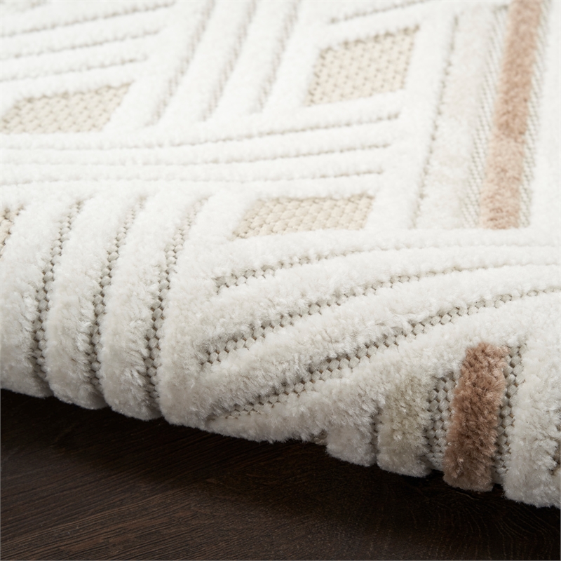 Nourison Home Casual 8' x 10' Fabric Ivory Beige Area Rug