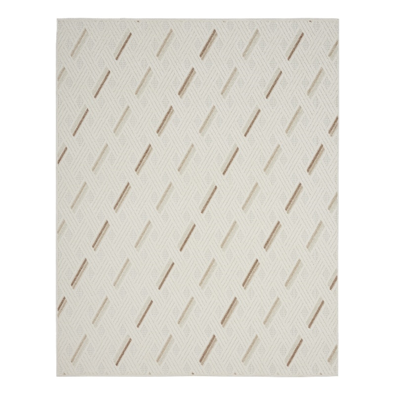 Nourison Home Casual 8' x 10' Fabric Ivory Beige Area Rug