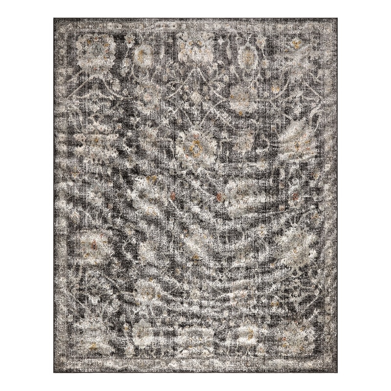 Nourison Home Oushak Home 7' x 10' Fabric Charcoal Area Rug