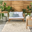 Nourison Home Tulum 4' x 6' Fabric Taupe Olive Area Rug