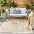 Nourison Home Tulum 4' x 6' Fabric Taupe Olive Area Rug