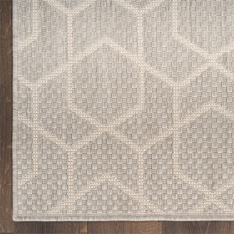 nourison home horizon 8' x 10' fabric grey area rug