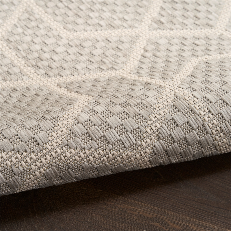nourison home horizon 8' x 10' fabric grey area rug