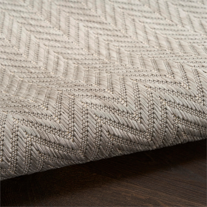 Nourison Home Horizon 6' x 9' Fabric Grey Area Rug