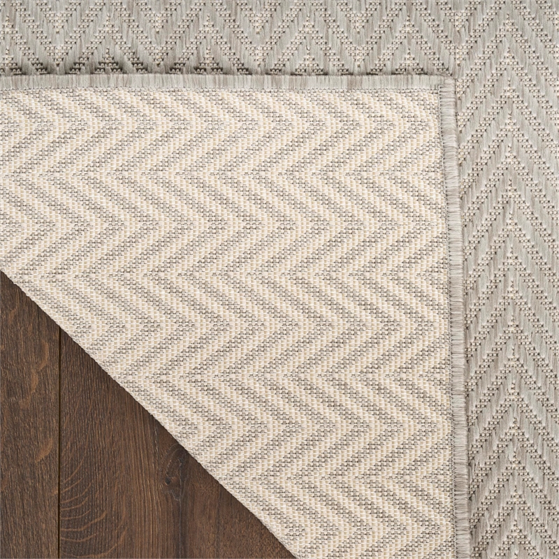 Nourison Home Horizon 6' x 9' Fabric Grey Area Rug
