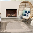 Nourison Home Horizon 6' x 9' Fabric Grey Area Rug